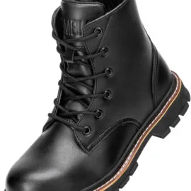 Waterproof Lightweight Steel Toe Work Boots | Men’s & Women’s - Black, 6.5 Women/5 Men