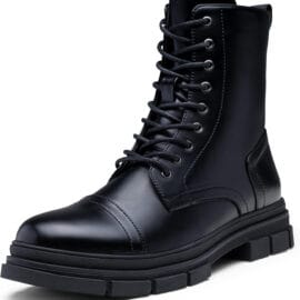 Jousen Men’s Waterproof Motorcycle Boots | High-Top Riding - Black, 9.5