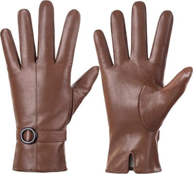Womens Winter Motorcycle gloves, but great for All Seasons - X-Large, Light Brown