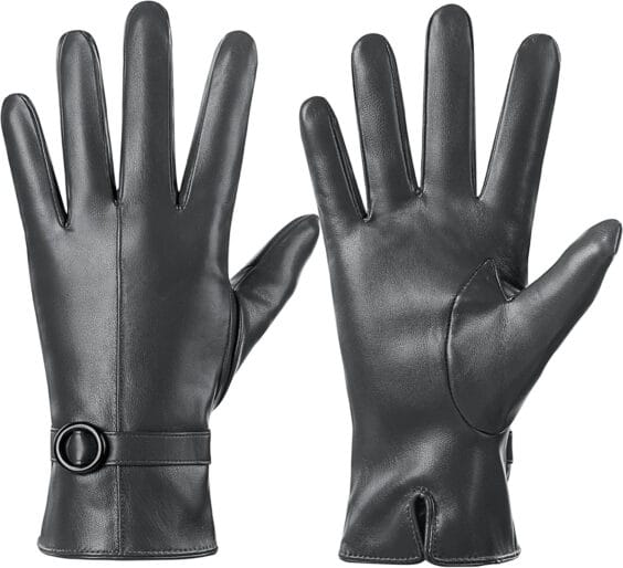 Womens Winter Motorcycle gloves, but great for All Seasons - Large, Grey