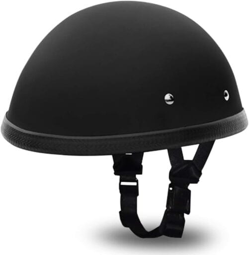 SOA E Z Rider Biker Helmet | Fully Lined Non DOT - X-Large, Dull Black