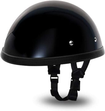 SOA E Z Rider Biker Helmet | Fully Lined Non DOT - X-Large, Hi-Gloss Black