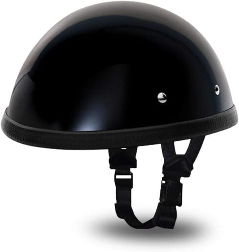 SOA E Z Rider Biker Helmet | Fully Lined Non DOT - X-Large, Hi-Gloss Black