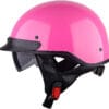 1Storm Motorcycle Half Face Helmet Mopeds Scooter Pilot with Retractable Inner Smoked Visor