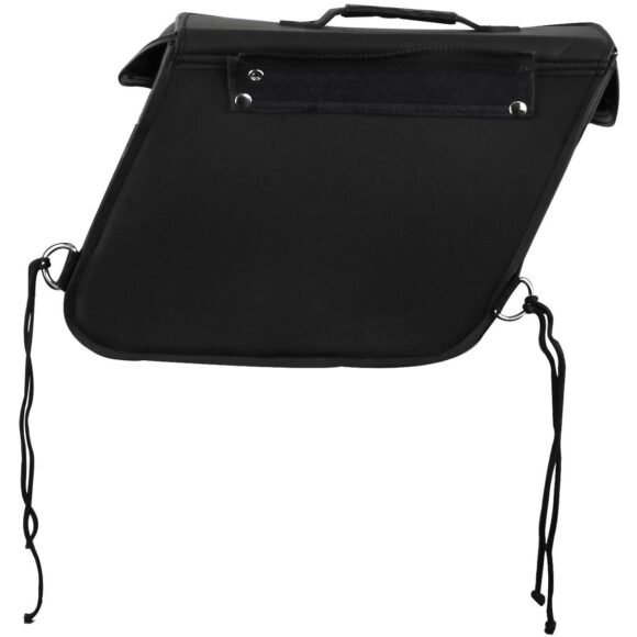 vance plain cruiser saddlebags durable pvc, water resistant, universal fit for honda, yamaha, kawasaki, indian, harley