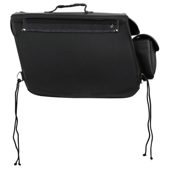 double pocket plain pvc touring saddlebags