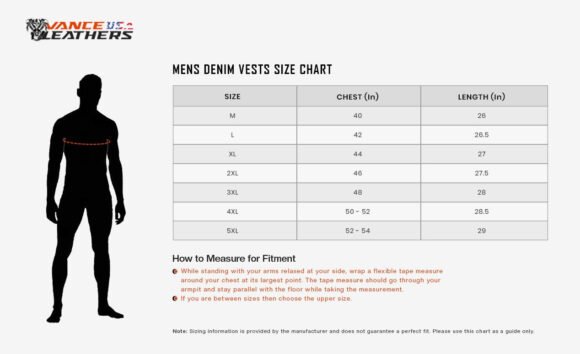 mens denim | leather motorcycle vest | conceal carry pockets