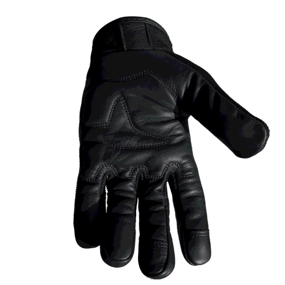 caliber mens textile riding gloves with touch capability