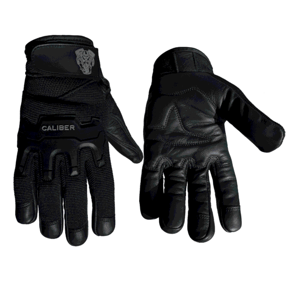 caliber mens textile riding gloves with touch capability