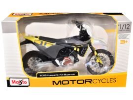 2023 husqvarna 701 supermoto 1/12 diecast motorcycle model by maisto