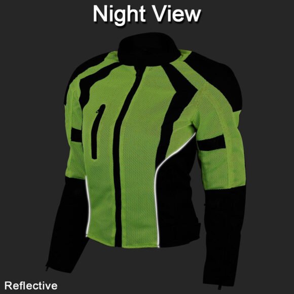 womens high visibility mesh jacket | ce armor | removeable thermal liner