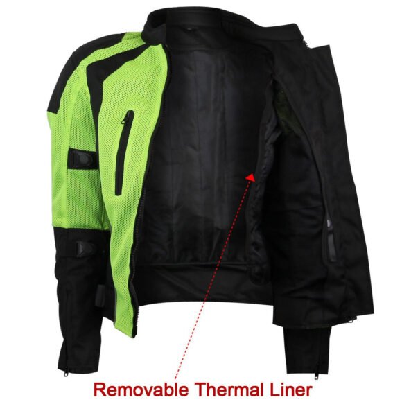 womens high visibility mesh jacket | ce armor | removeable thermal liner
