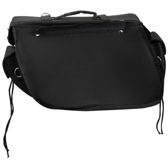 vance black side pannier bags for honda yamaha kawasaki indian and harley davidson motorcycles