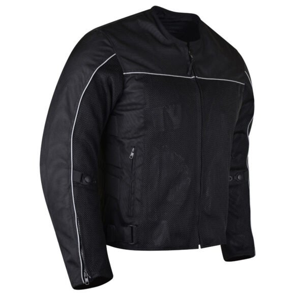 vance velocity 3 season mesh motorcycle jacket with ce armor & removeable liner.