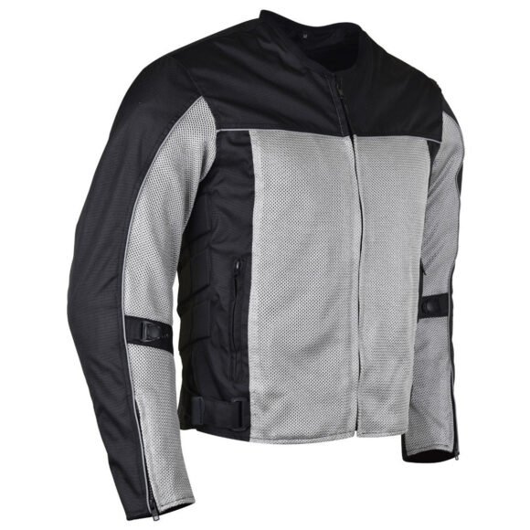 vance velocity 3 season mesh motorcycle jacket with ce armor & removeable liner.