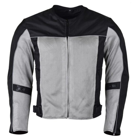 vance velocity 3 season mesh motorcycle jacket with ce armor & removeable liner.