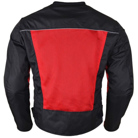 vance velocity 3 season mesh motorcycle jacket with ce armor & removeable liner.