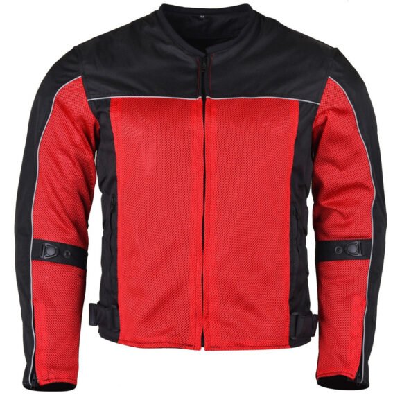 vance velocity 3 season mesh motorcycle jacket with ce armor & removeable liner.