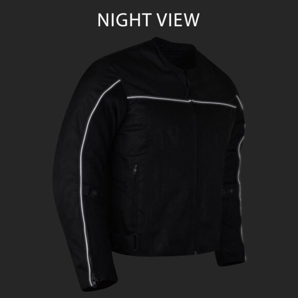 vance velocity 3 season mesh motorcycle jacket with ce armor & removeable liner.