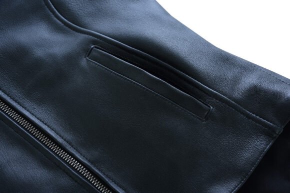 vance leather womens black soft cowhide scooter crossover biker jacket