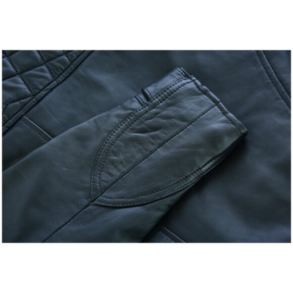 mens cafe racer gatsby black waxed lambskin motorcycle leather jacket