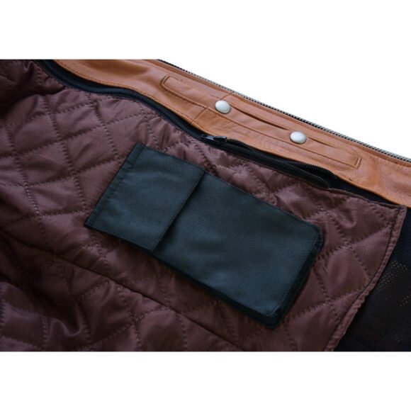 womens fringe | rivet brown leather fashion jacket | lightweight