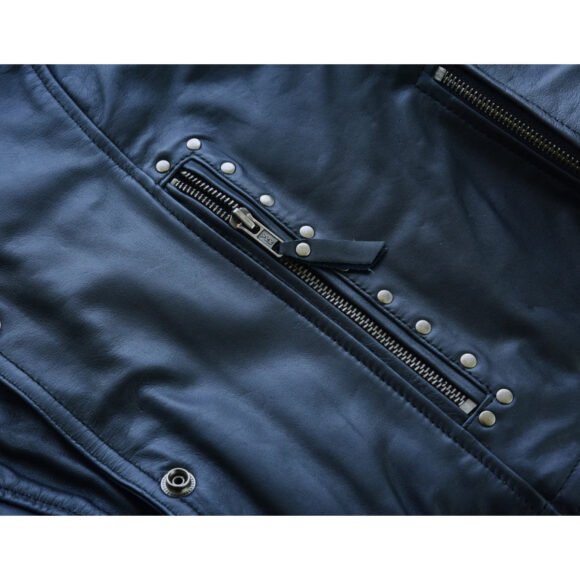 high mileage roxy ladies black vest | fringes | rivets