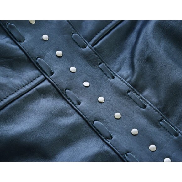 high mileage roxy ladies black vest | fringes | rivets