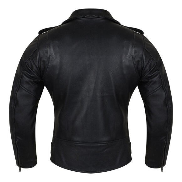 vance ladies goatskin leather classic biker jacket