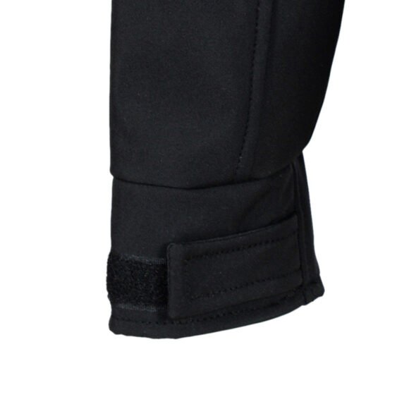 vance black waterproof lightweight zipper front soft shell jacket