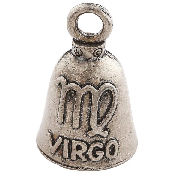 virgo zodiac guardian bell pewter spirit charm