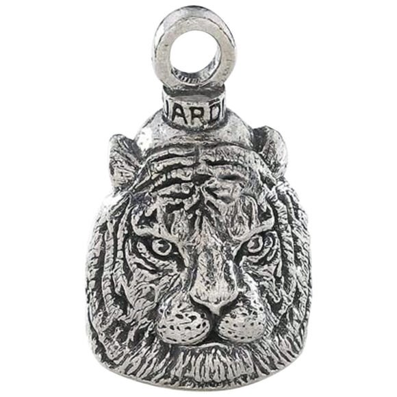fierce tiger lucky ride bell pewter spirit charm
