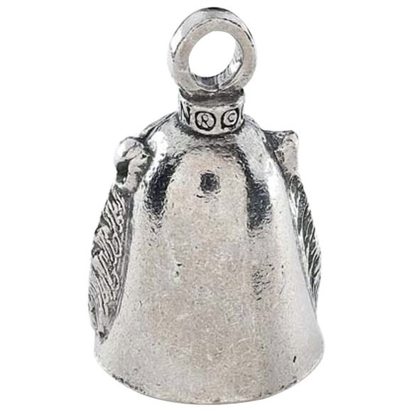 fierce tiger lucky ride bell pewter spirit charm