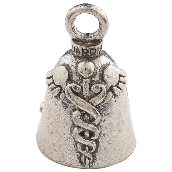 caduceus medical m.d. pewter guardian bell