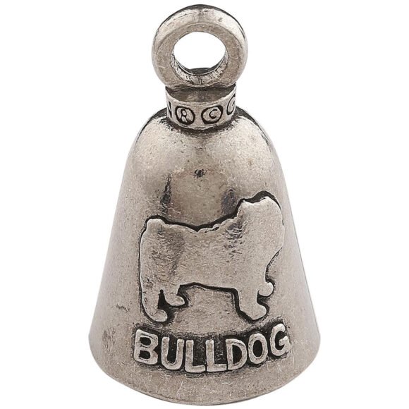 tough bulldog breed pewter guardian bell