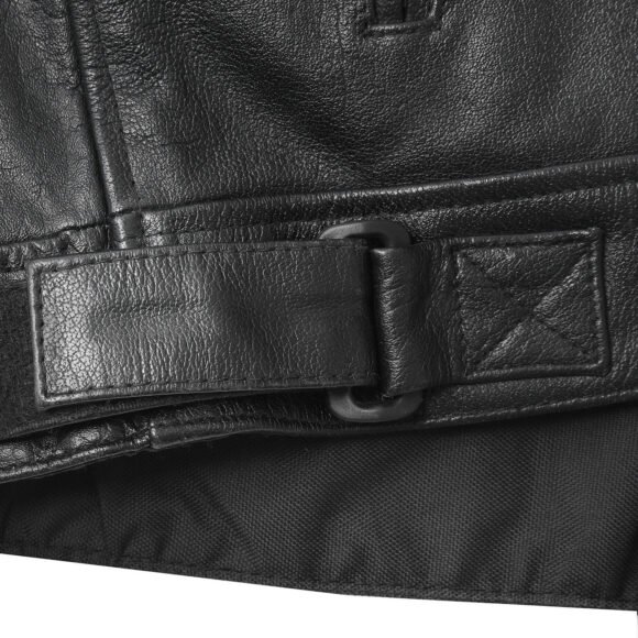 high mileage mens premium cowhide leather 'street' cruiser motorcycle riding jacket
