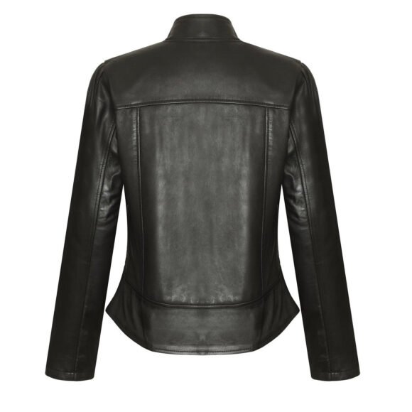 ladies leather motorcycle jacket | lightweight | fitted