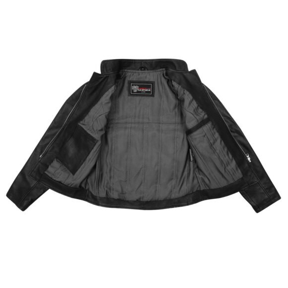 ladies leather motorcycle jacket | lightweight | fitted