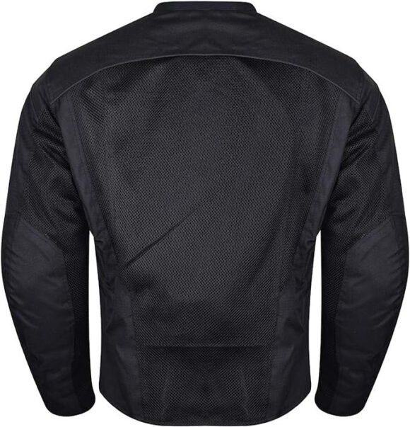 vance men's 3 season mesh/textile ce armor motorcycle jacket