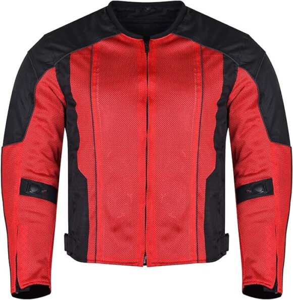 vance men's 3 season mesh/textile ce armor motorcycle jacket