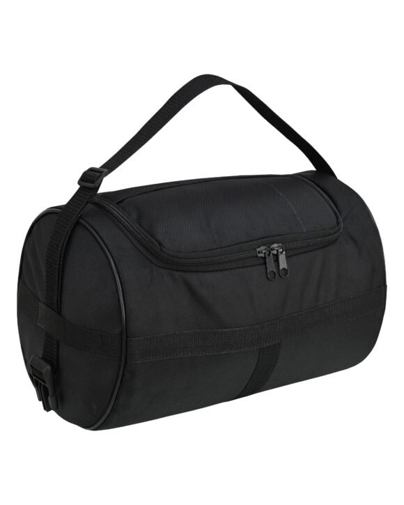 vance vs322 black textile medium motorcycle sissy bar bag with rain cover