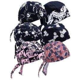 6pc assorted cotton skull cap set