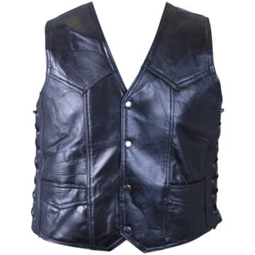 genuine buffalo leather vest