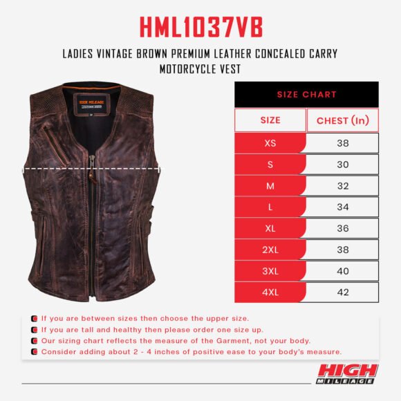 high mileage womens vintage brown cowhide vest | buckles
