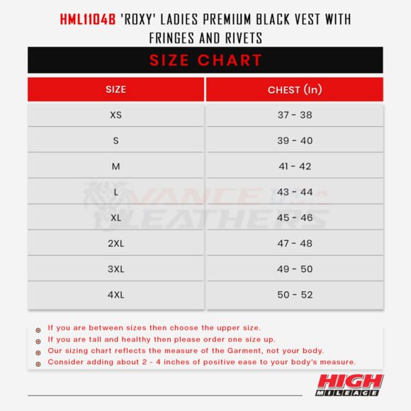 high mileage roxy ladies black vest | fringes | rivets