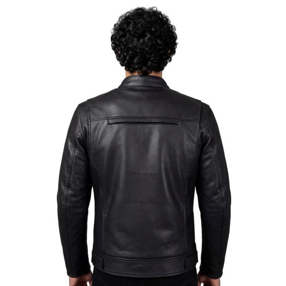 high mileage mens dual conceal carry vented sport style cowhide leather biker motorcycle riding jacket