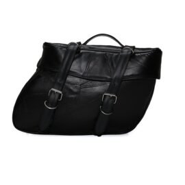 twin saddlebag style leather motorcycle bags