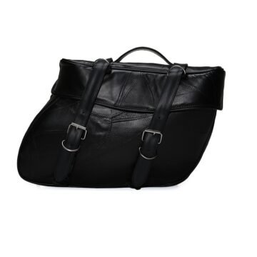 twin saddlebag style leather motorcycle bags