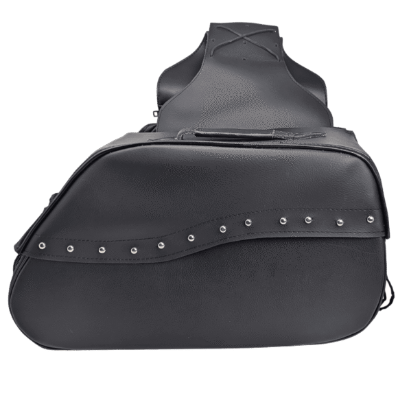 vance single pocket plain pvc cruiser saddlebag