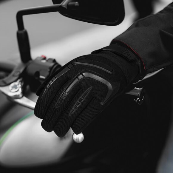 textile burner lite mens textile riding gloves with high density palm padding